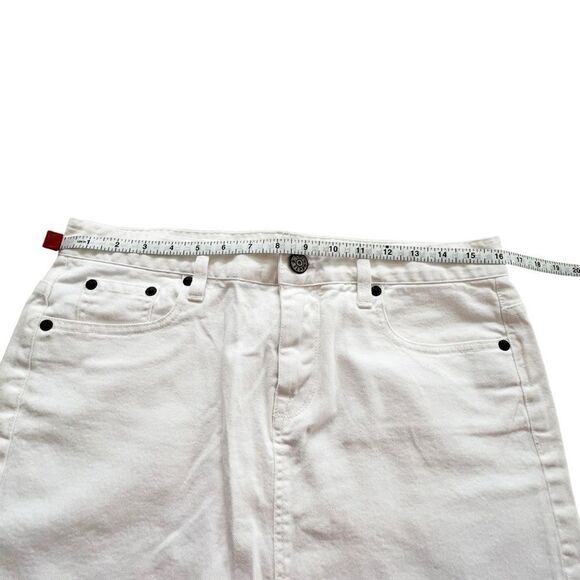 J. Crew White Denim Jean Mini Skirt size 30 NWT - Picture 7 of 8